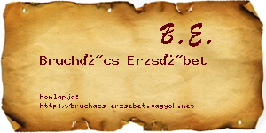 Bruchács Erzsébet névjegykártya
